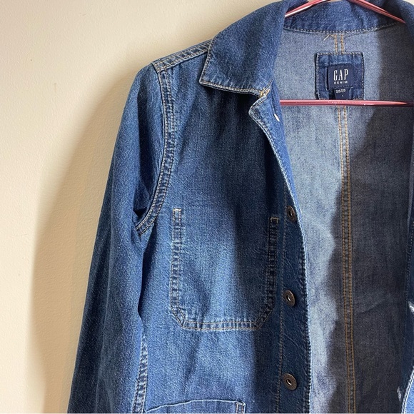 Gap Denim Chore Jacket Unisex Kids size L - Picture 5 of 13